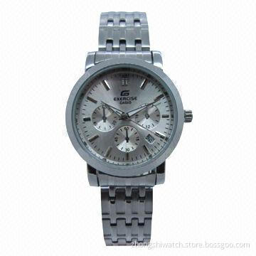 Women's Silver Fashionable Metal Watch with Easy Reader Analog Face, Japanese Miyota Quartz Movement